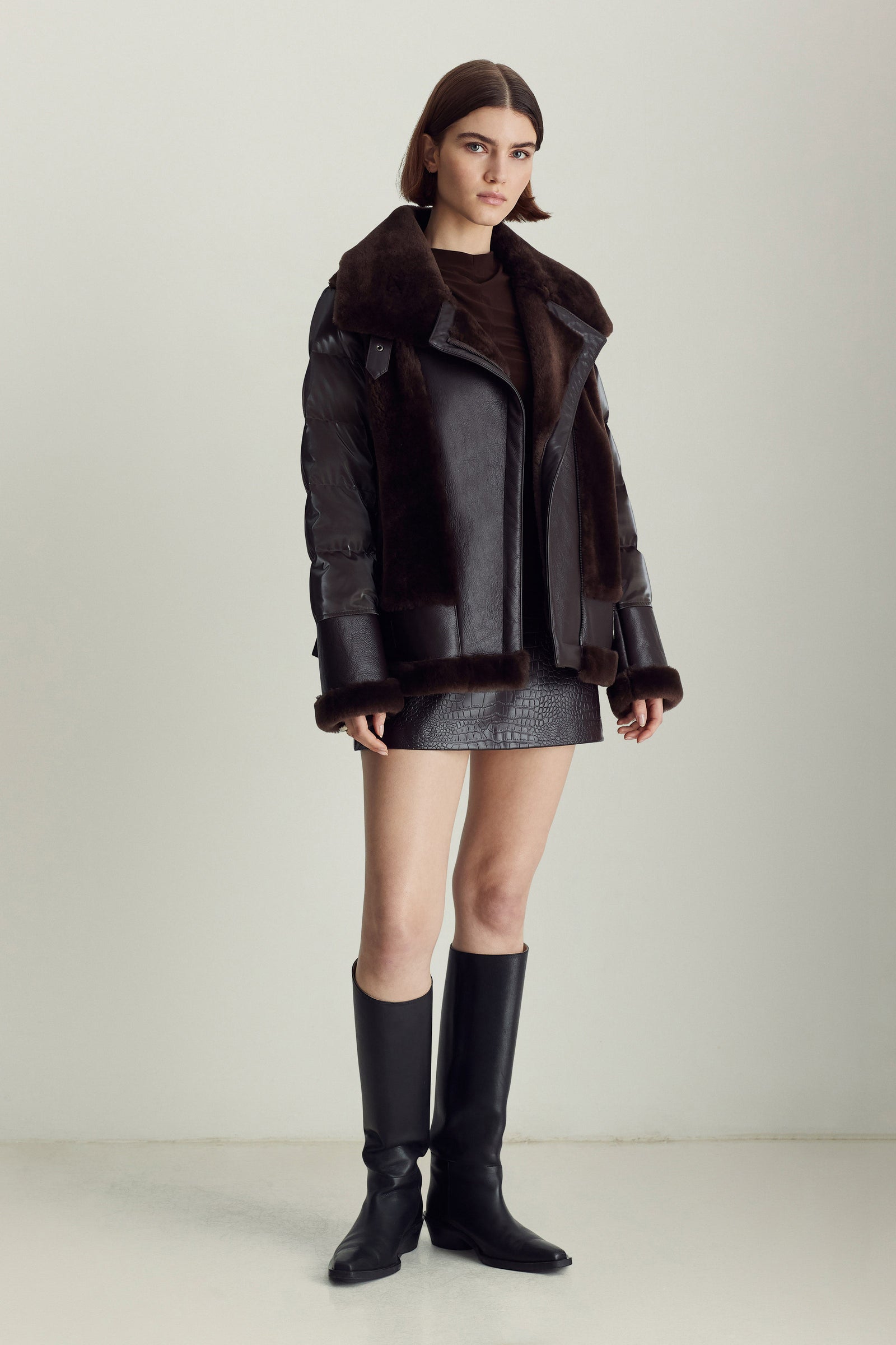 【mell】meltthelady leather like jacket Mel – Dawn Levy - Official Website