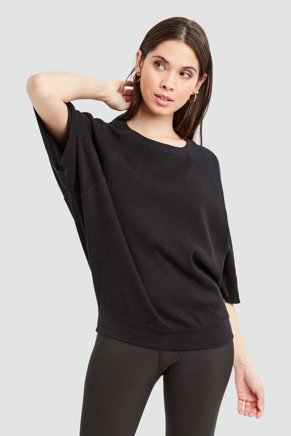 Tasha Waffle Crewneck